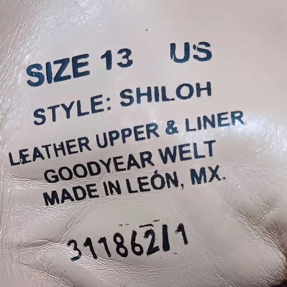 WILCOX Men's Shiloh Leather Upper Goodyear Welt Rust Brown Boots - 13